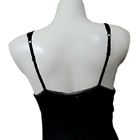 Old Hollywood Glam Style Pinup Cabernet Black Gown Chiffon M - Picture 6 of 8